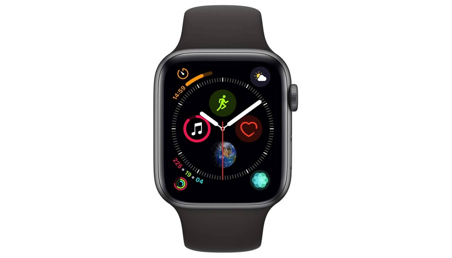 苹果apple watch series 4代 44mm表盘 gps lte 太空灰 黑色表带,现在