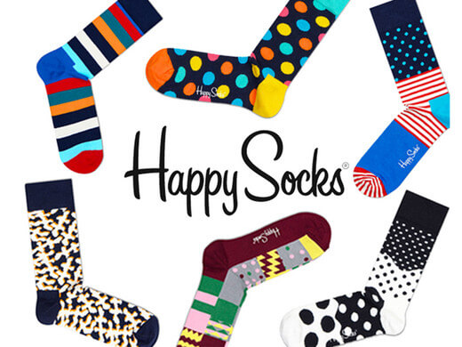 有一个骚包的袜子叫 Happy Socks 5.6折+折上8折!特价!