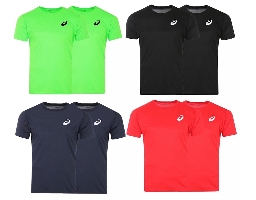 亚瑟士Asics Performance 男士运动T Shirt 两件装,原价69.95欧,现在只要18欧!