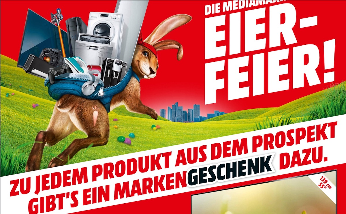 Media Markt 复活节疯狂促销活动！各式电器买一赠一！赶快动手
