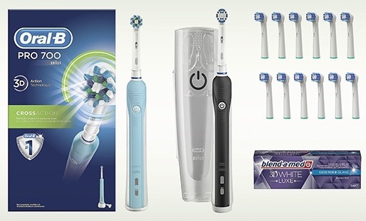 欧乐-B Oral-B 电动牙刷特价闪购！Oral-B Pro 700 套装原价145欧，现在69.99欧！
