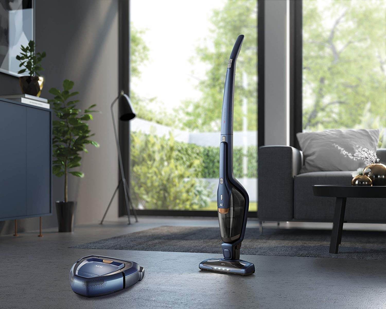 德亚金秋特价！仅今天！AEG RX9-1-IBM 扫地机器人+ CX7-2-I360 无线吸尘器+手持小吸尘器+配件，到手799欧，原价1,188.95欧特价！