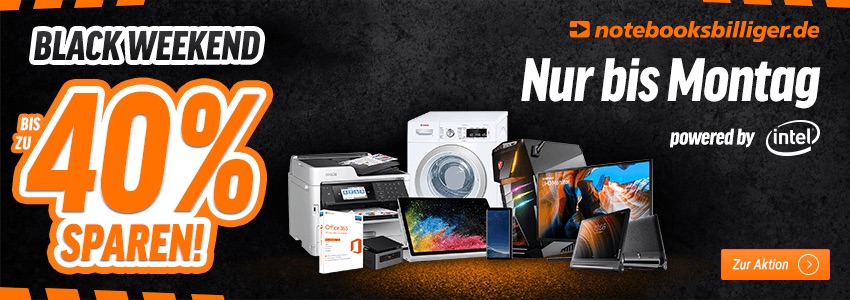 Notebooksbilliger 黑五周末大促！ 电脑手机电视机等海量电器产品全场低至6折！iPad Pro 64GB 现在到手 594.15欧，原价699欧！