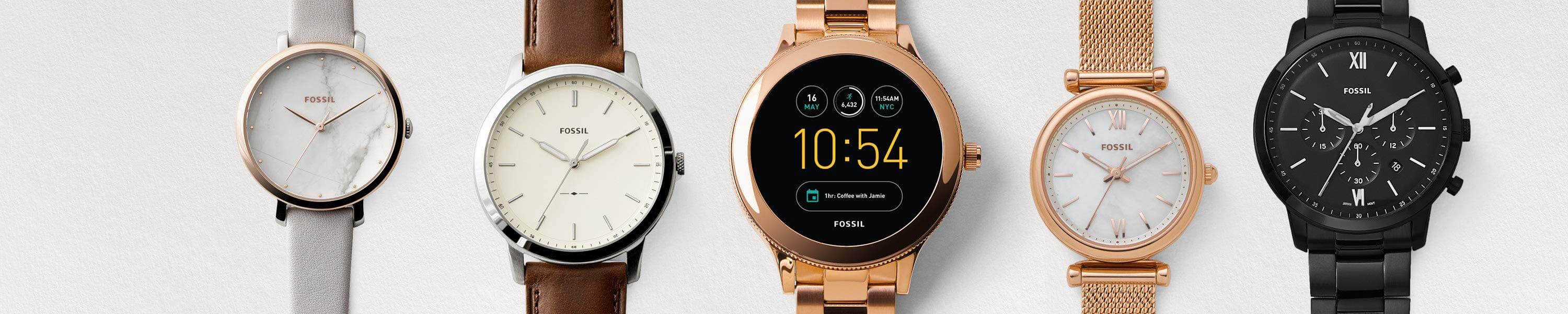 黑五大促!美国时尚品牌 Fossil 男女腕表全场3折!Fossil Q Annette 系列小清新女表,原价179欧 现特价仅53欧!