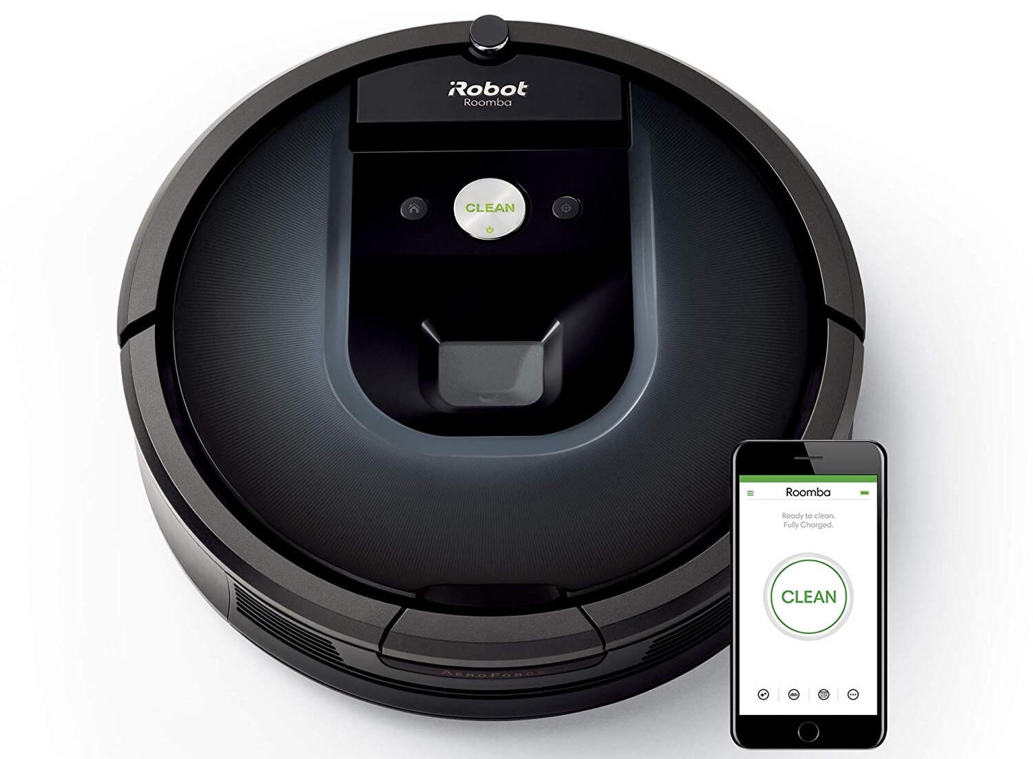 iRobot Roomba 981 高端旗舰扫地机器人 支持APP控制,到手699欧,原价999欧特价!