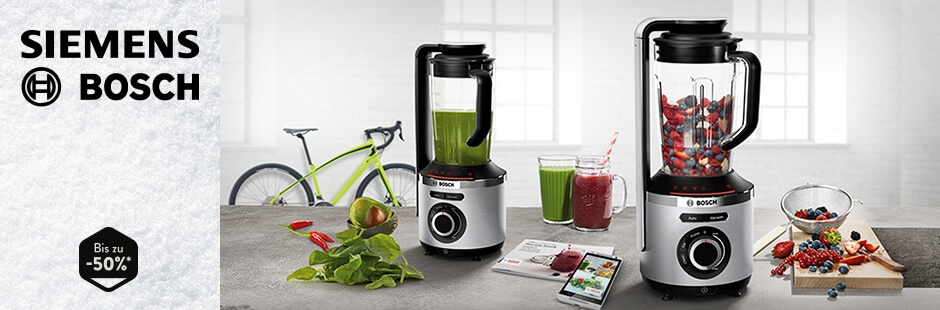 生活的好帮手 德国博世 Bosch、西门子 Siemens 家用电器全场低至5折起!快收咖啡机、搅拌器、烧水壶!