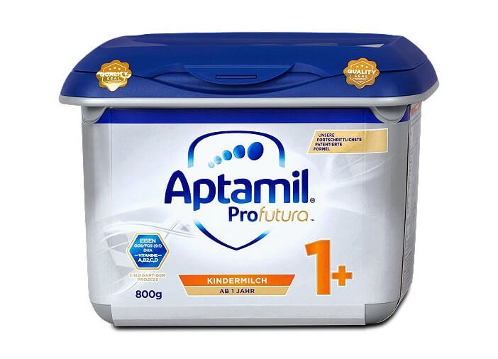 德国的高端婴幼儿奶粉品牌Aptamil 爱他美白金版婴儿奶粉 800g装 Kindermilch 1+（1周岁以上适用） 特价27.39欧！