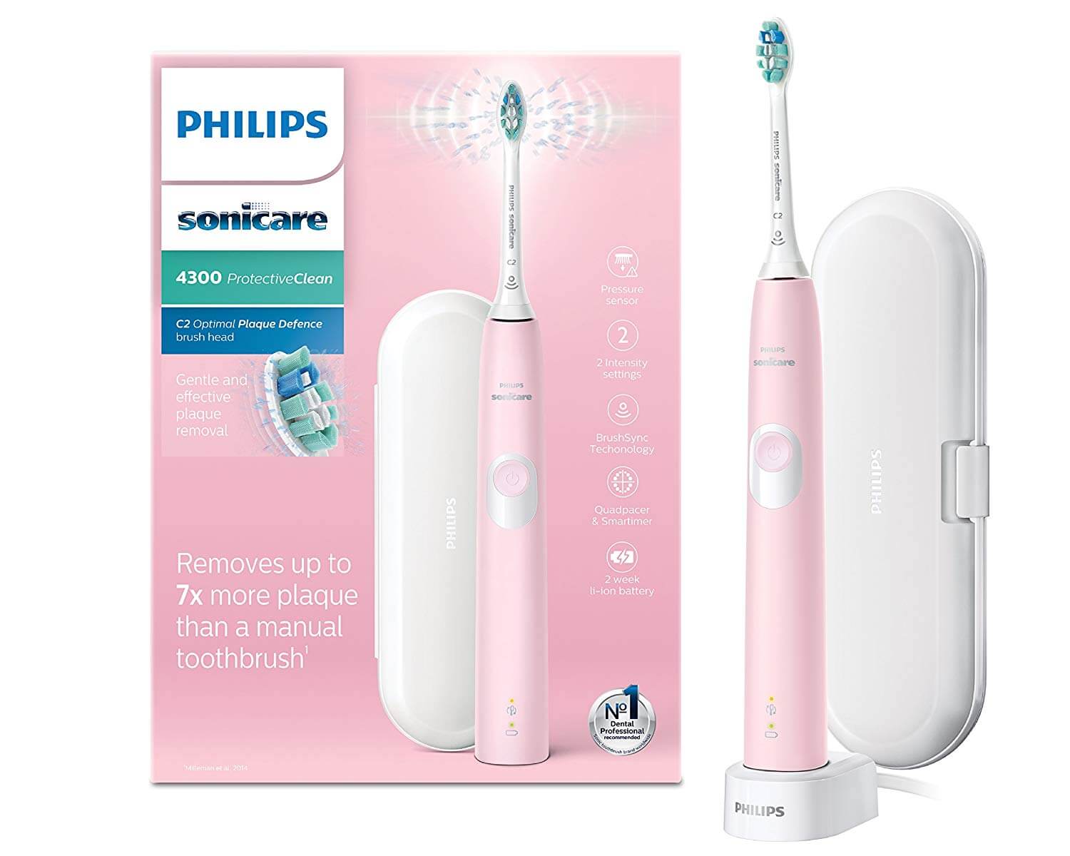 口碑超好的飞利浦 Philips Sonicare ProtectiveClean 4300系列牙刷 五折+折上9折!