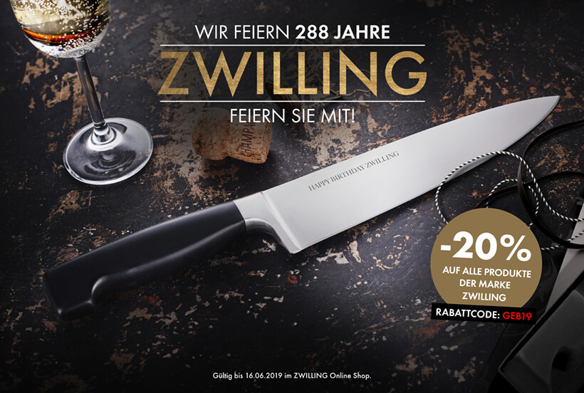 双立人ZWILLING 全场折上8折！居家必备的小刀套组到手只要13欧！