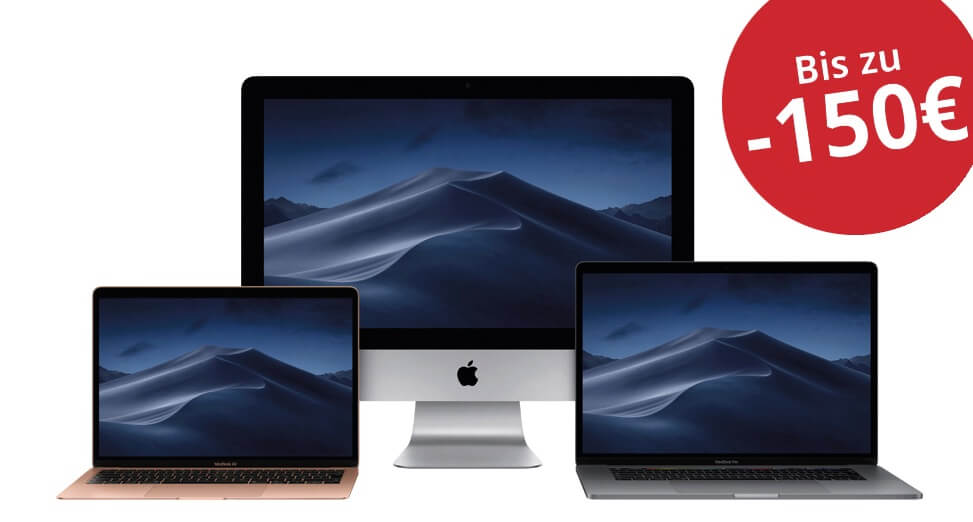 Apple官方认证商家MacTrade最高立减150€+3年免费质保+学生折上95折特惠！现在收苹果Macbook/iPad/iPhone太划算了！