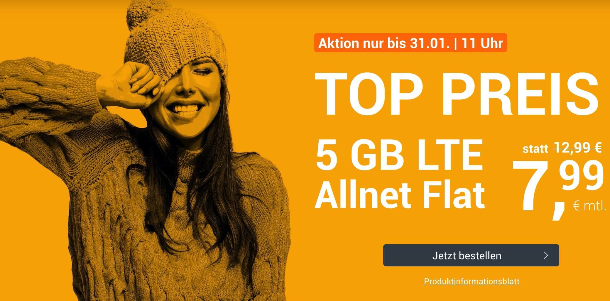 墙裂推荐手机合同!包月德国境内网络电话/短信+5GB上网,欧盟漫游,月租只要7.99欧+免接通费!原价12.99欧!