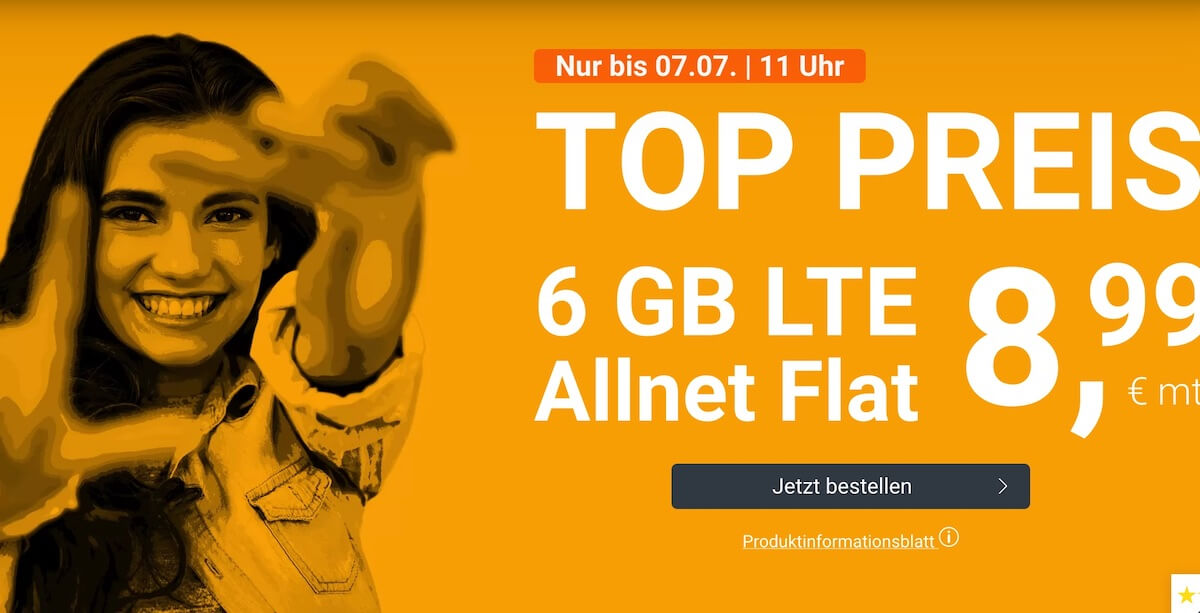 推荐德国手机合同！包月电话+短信+6GB上网月租现在只要8.99欧！O2网络！无开通费！