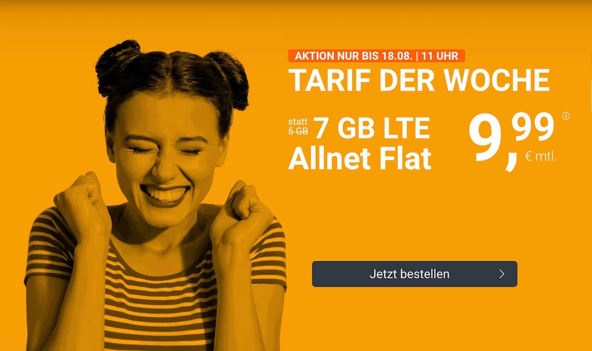 推荐手机合同!包月德国境内网络电话/短信+7GB上网,欧盟漫游,月租只要9.99欧+免接通费!