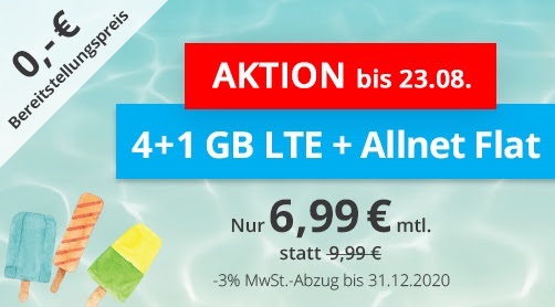 sim.de手机合同特价！O2网络包月电话+短信+5GB流量现在只要6.99欧！无开通费！