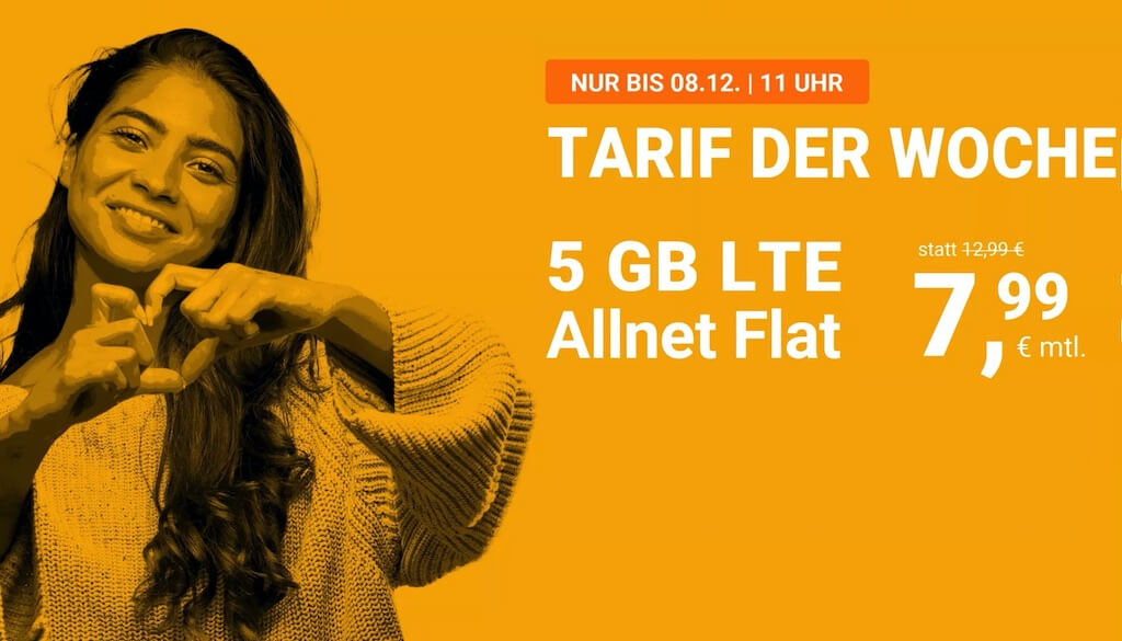 推荐手机合同！O2网络包月德国境内网络电话/短信+5GB上网，欧盟漫游，月租只要7.99欧+免接通费！