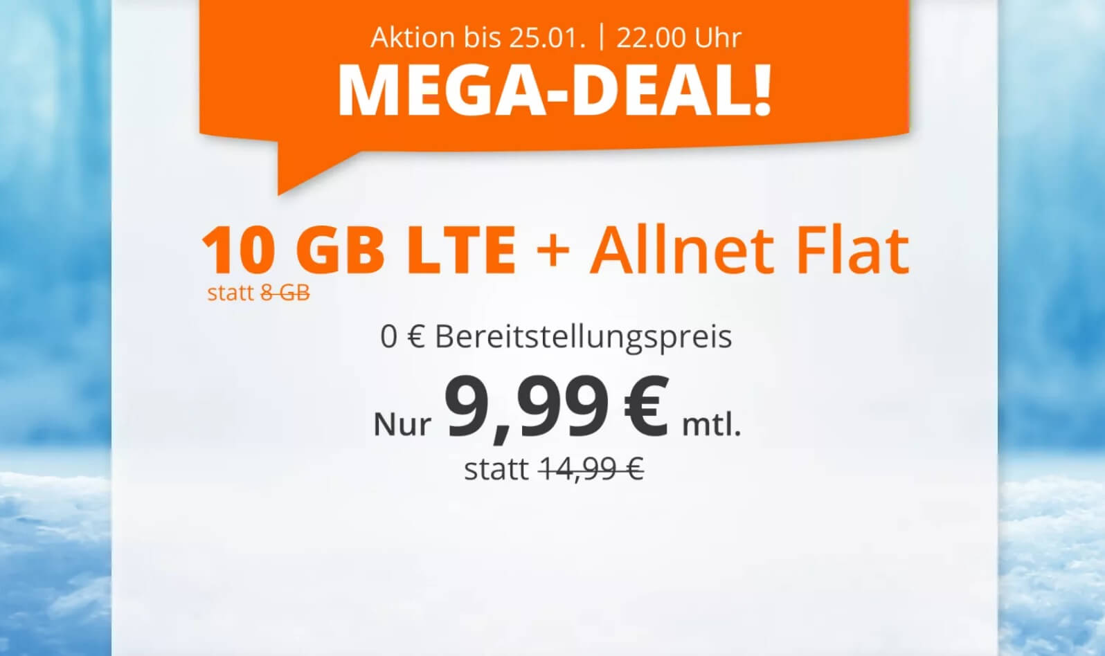 O2网络包月德国境内网络电话/短信+10GB上网,欧盟漫游,到手9.99欧,原价14.99欧!!