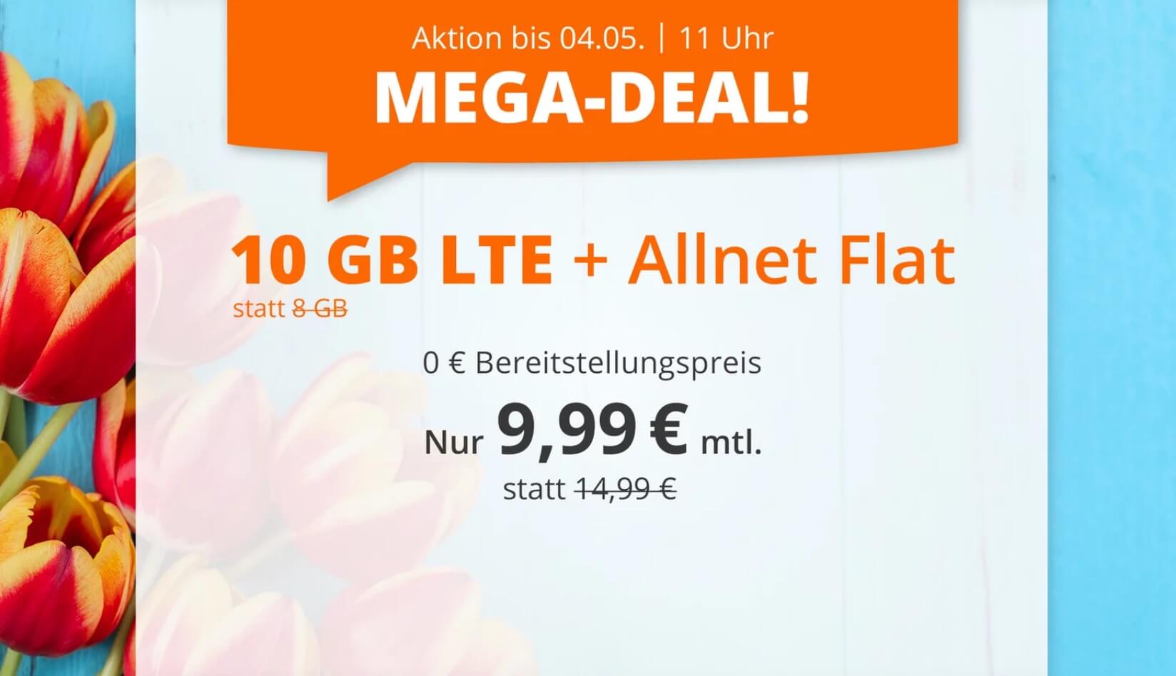 O2网络包月德国境内网络电话/短信+10GB上网,欧盟漫游,到手9.99欧,原价14.99欧!!