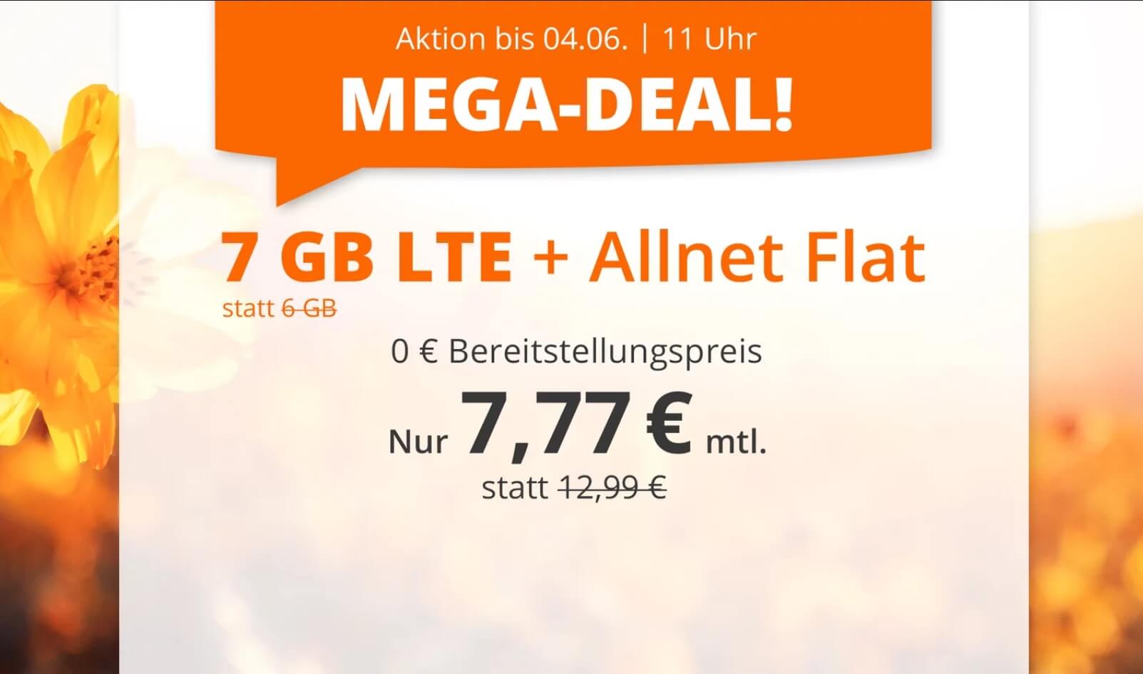 O2网络包月德国境内网络电话/短信+7GB上网，欧盟漫游，到手7.77欧，原价12.99欧！！