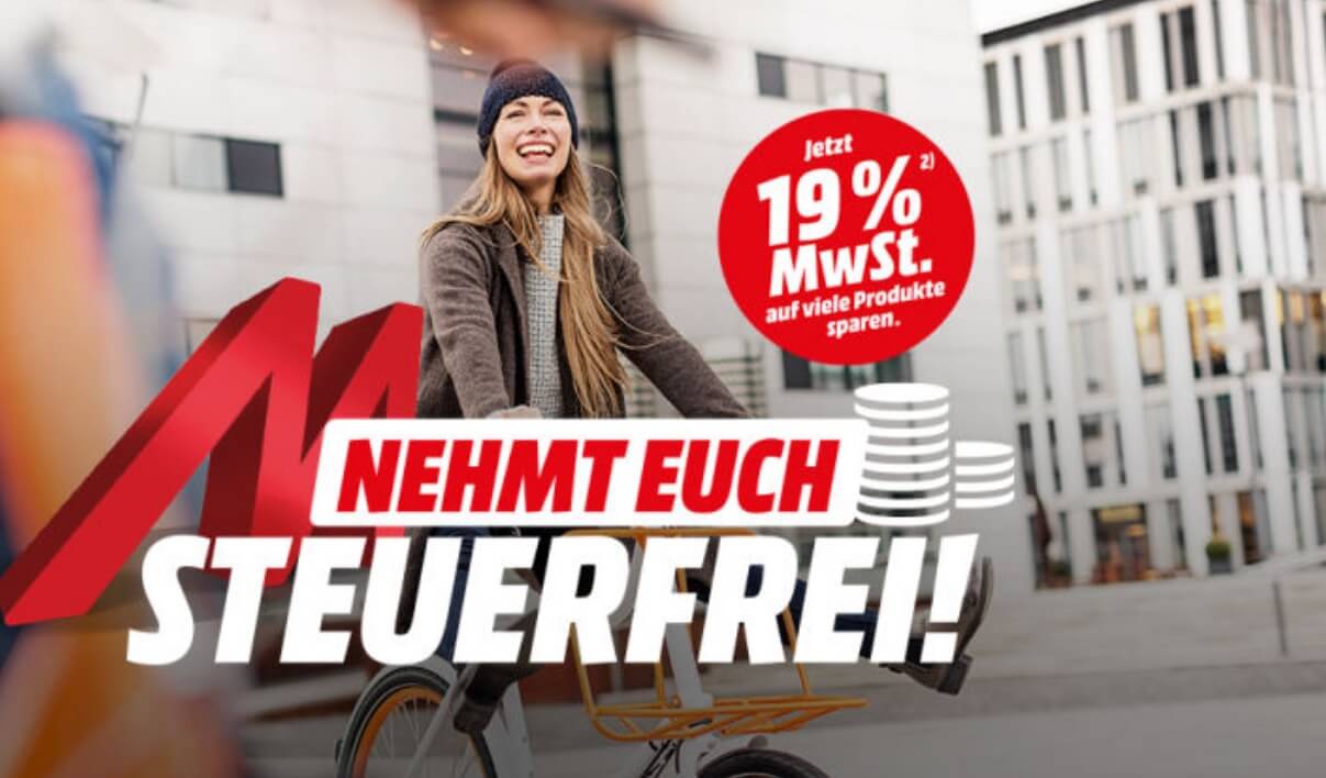 MediaMarkt全场退19%增值税活动!已打折商品也适用!超低价收电器 电脑 平板 显示器 戴森等!今天结束!