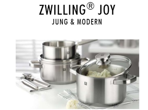 双立人ZWILLING最火的 Joy 系列4件套锅，原价199.0欧，到手69.99欧！