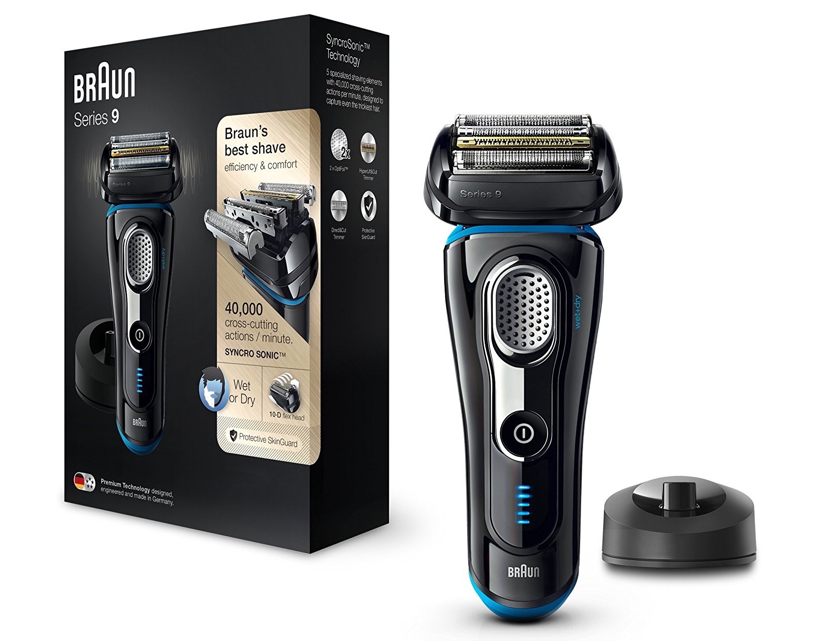 博朗高端9系电动剃须刀 Braun Series 9 9240s，原价409.99欧，到手184.86欧！特价！