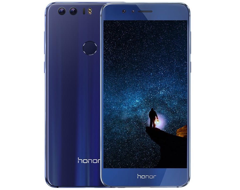 华为荣耀8 4GB+32GB 魅海蓝 双摄 双卡双待 安卓7.0，原价279欧，到手199欧！