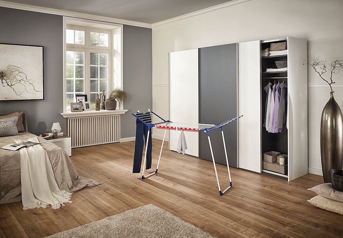 居家必备！Leifheit Pegasus 150 Solid Slim 晾衣架，到手22.45欧，原价39.99欧！