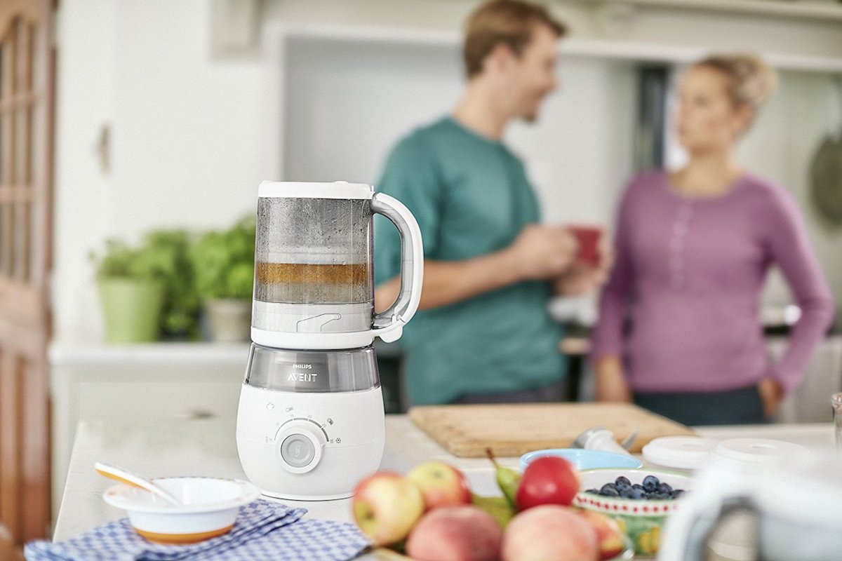 飞利浦安怡 Philips Avent SCF875/02 蒸菜搅拌四合一辅食机，原价164.99欧，到手87.99欧！