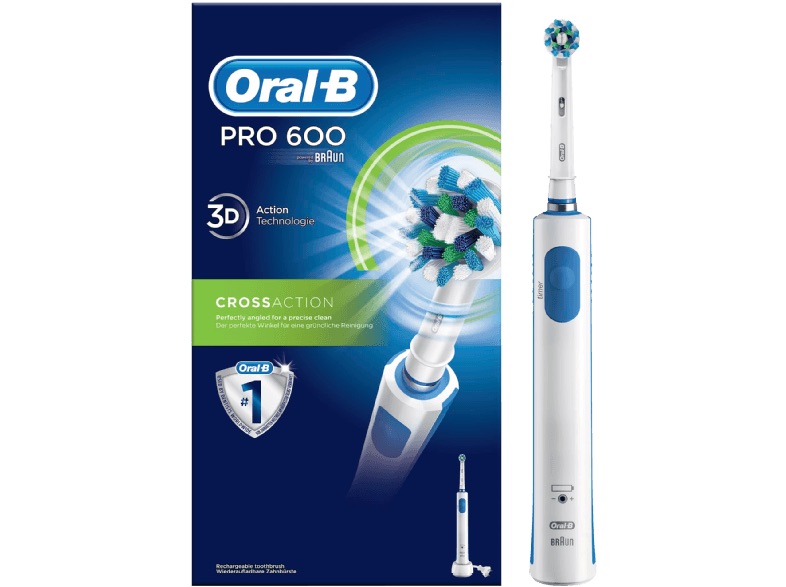 Braun Oral-B Pro 600 电动牙刷，到手33.95欧，原价49.99欧！