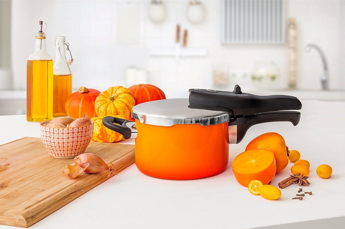 超高颜值和质量！喜力特 Silit Sicomatic t-plus 高压锅 4.5l，原价149欧，到手89.95欧！