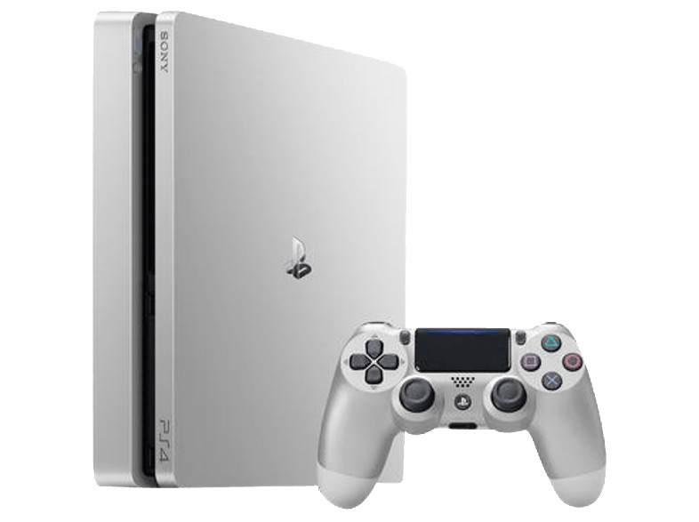 索尼 Sony PS4 Slim 银色 新款多功能手柄双充 500GB,现在到手229欧!!
