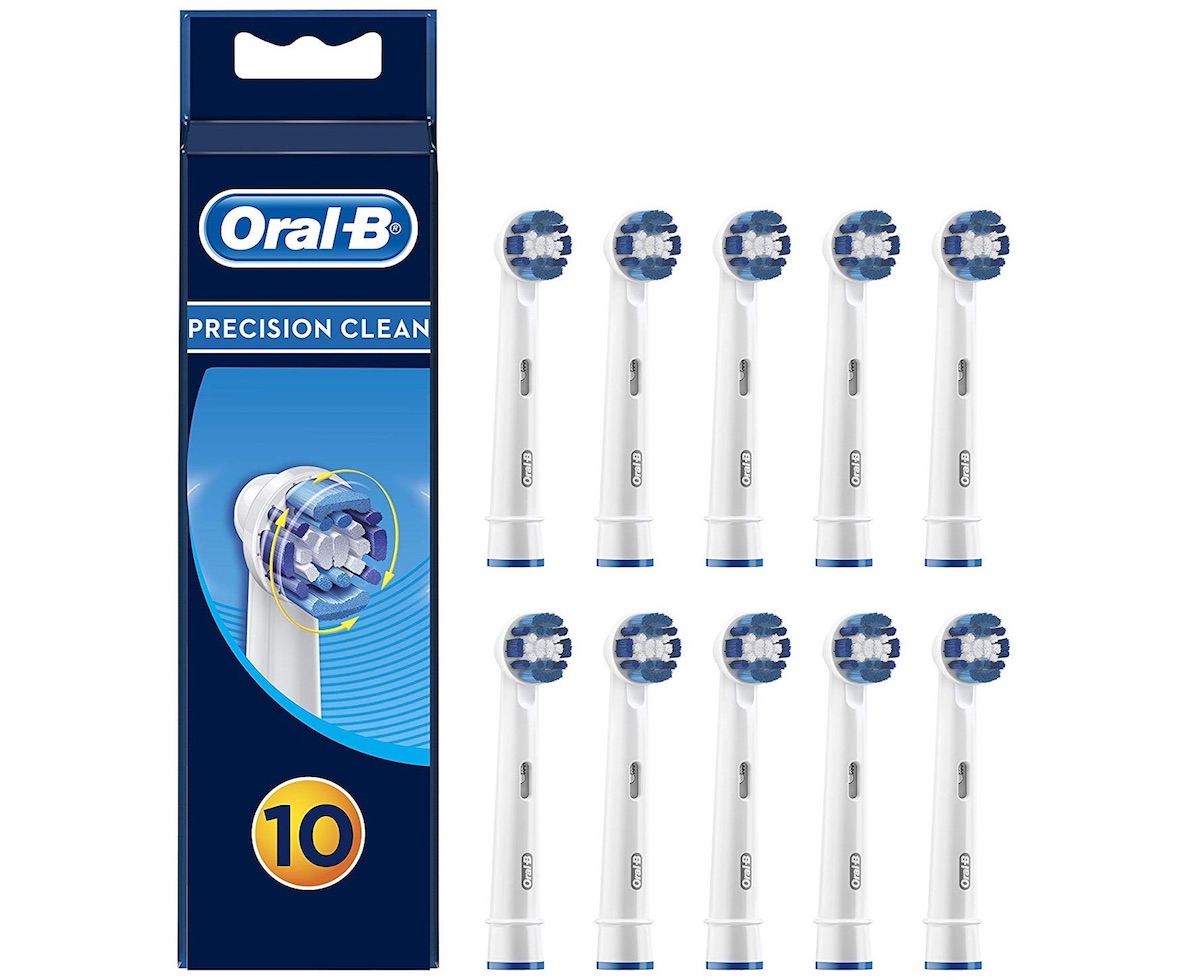 博朗欧乐B Oral-B Precision Clean 电动牙刷替换刷头10个装,到手18.47欧,原价32.99欧!