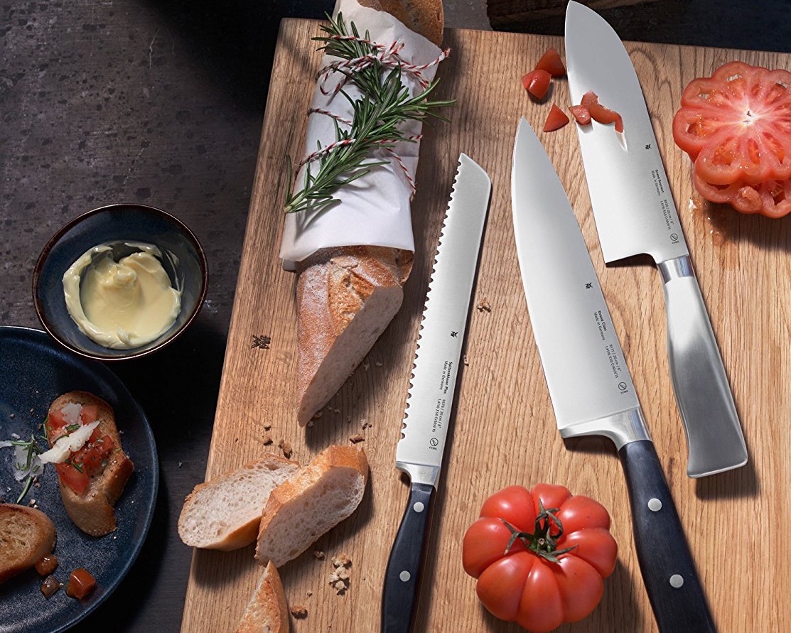 福腾宝 WMF Grand Gourmet Performance Cut 不锈钢刀具三件套 厨刀切割刀蔬菜刀，到手110欧，原价189.99欧！