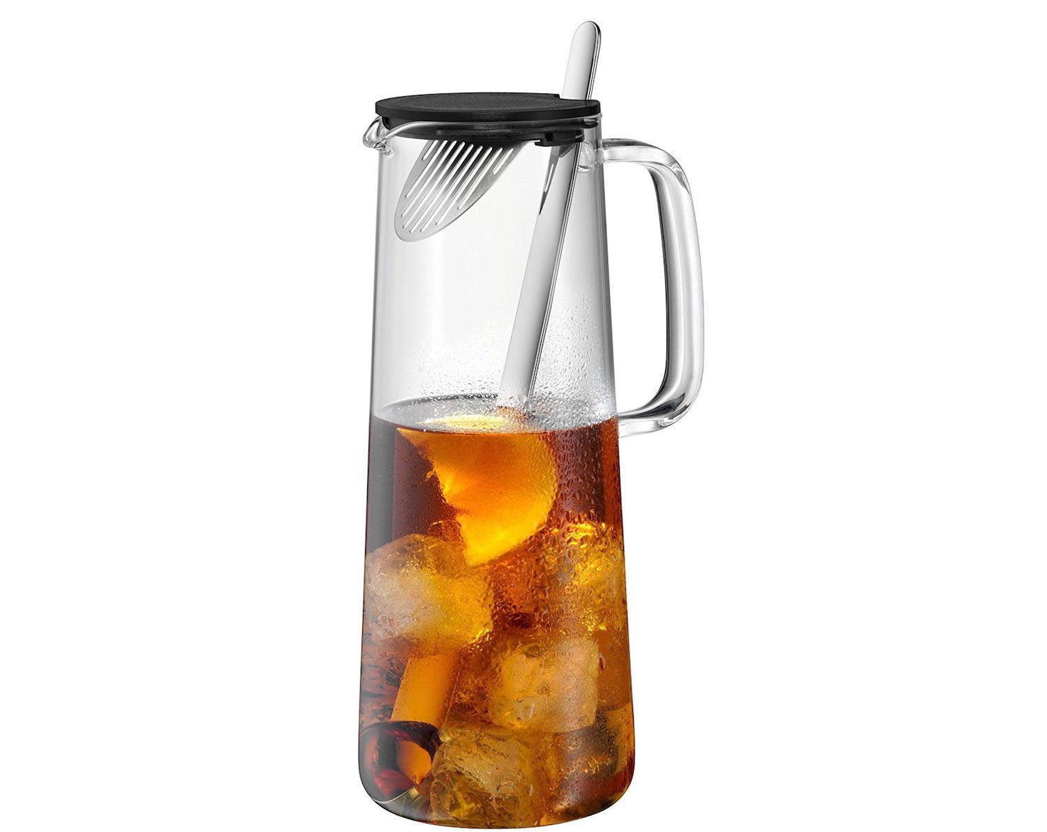 福腾宝 WMF IceTea Time 玻璃冷水壶 带过滤器和勺子 1.2L，原价44.95欧，到手31.59欧！特价！