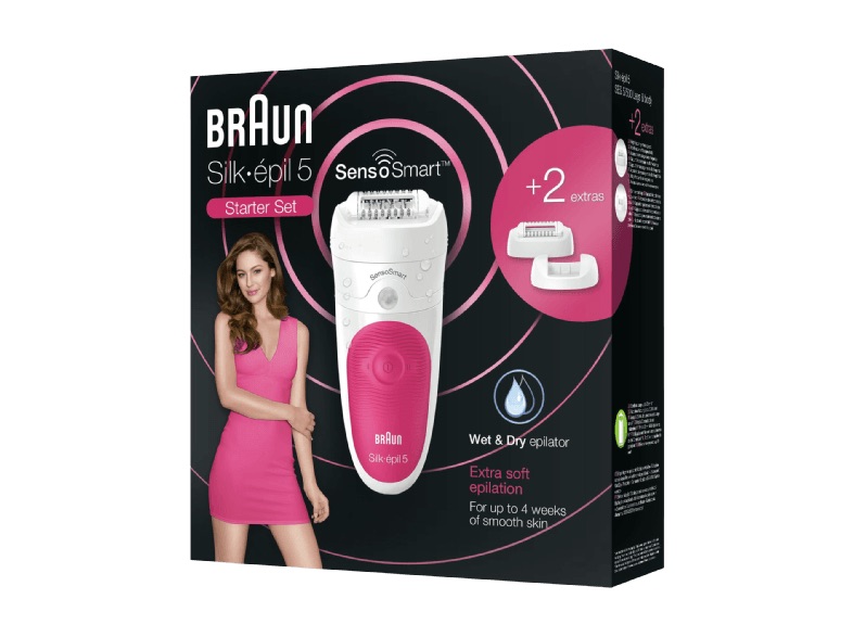 Braun Silk-épil 5 5/500 干湿两用电动脱毛器，原价74.99欧，到手49欧！