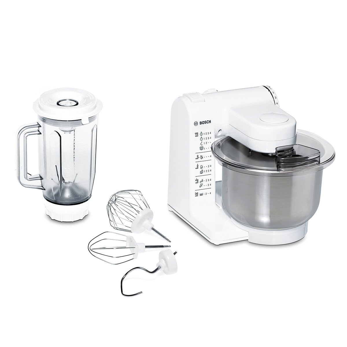 博世 Bosch MUM 4409 基础款厨师机 500W大功率电机 3.9L搅拌碗,原价199.99欧,到手99欧!