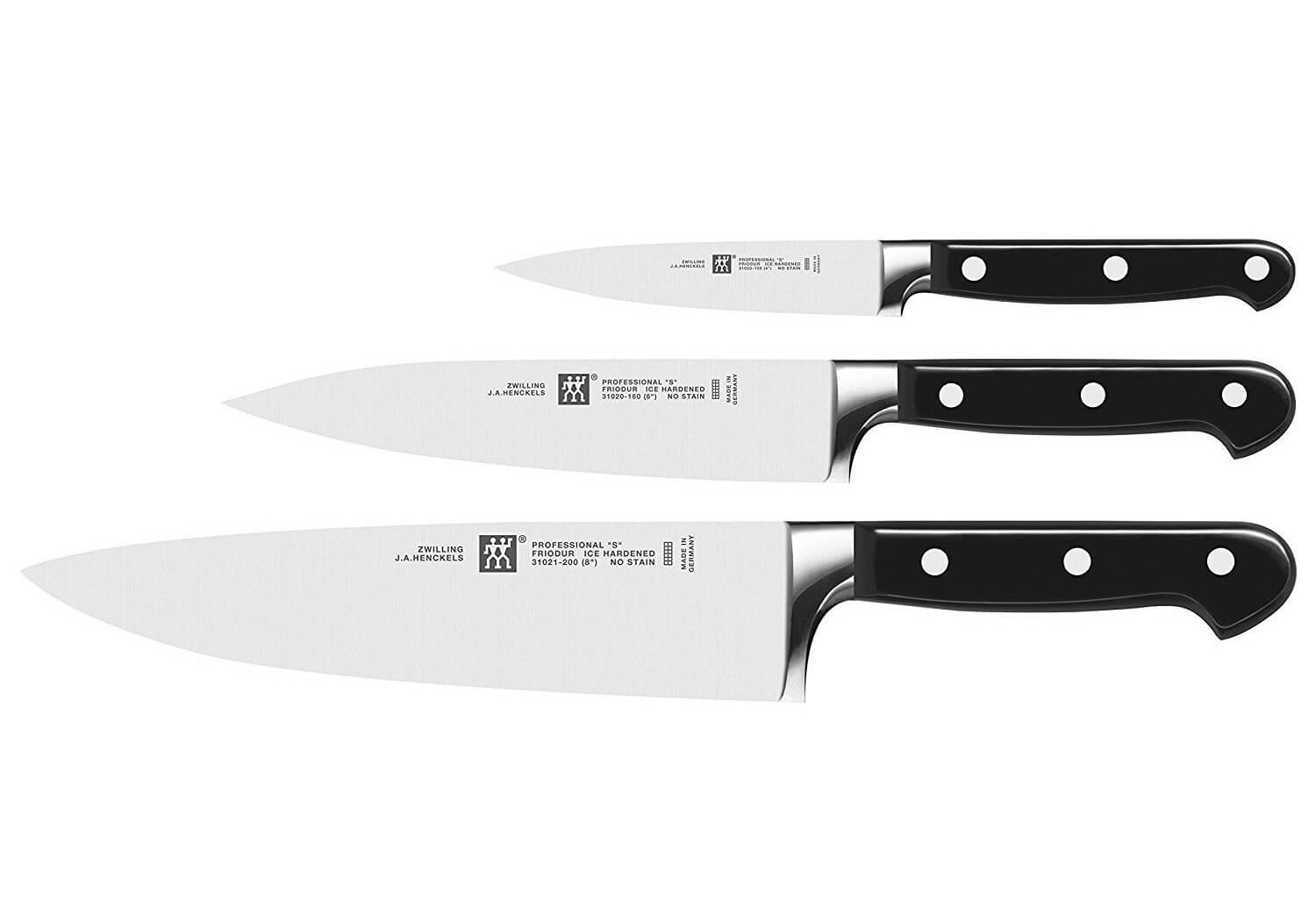 德国制造 德亚4.5星好评!双立人 Zwilling Professional S系列刀具三件套,到手60.99欧,原价194欧!