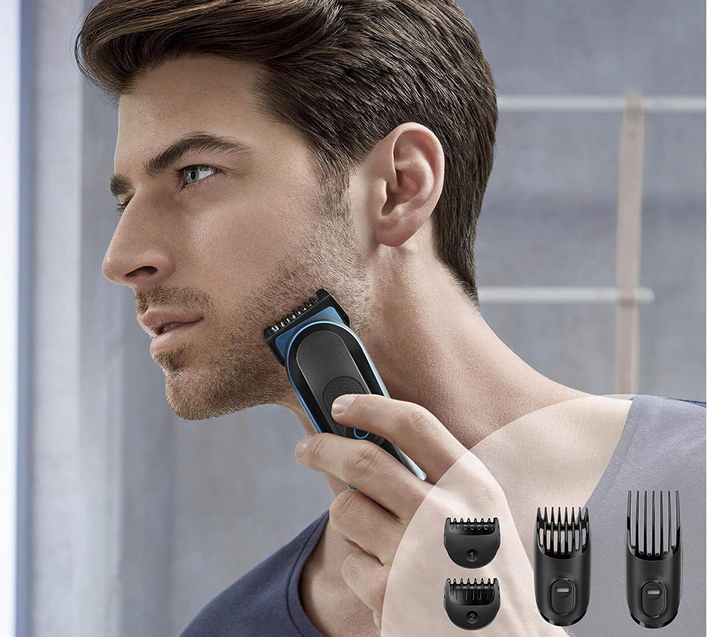 博朗 Braun Multigrooming MGK3080 9合1多功能剃须刀组合 毛发护理套装,现在到手34.99欧!!特价!