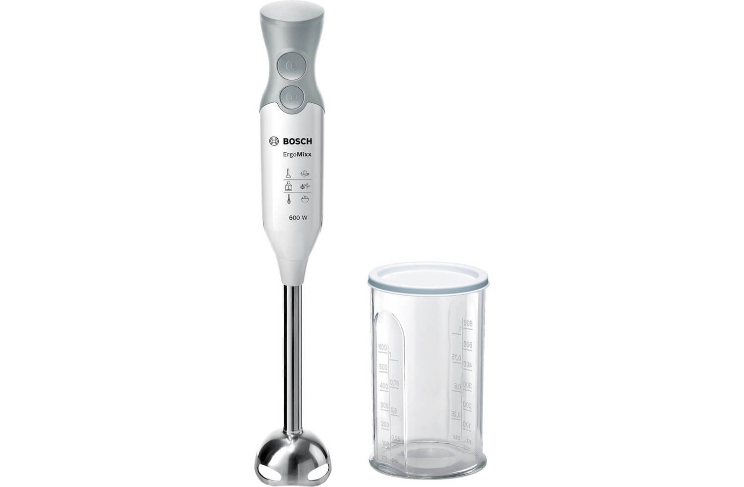 博世 Bosch Ergonomischer MSM66110 手持搅拌器 不锈钢料理棒,到手32.27欧,原价64.99欧!