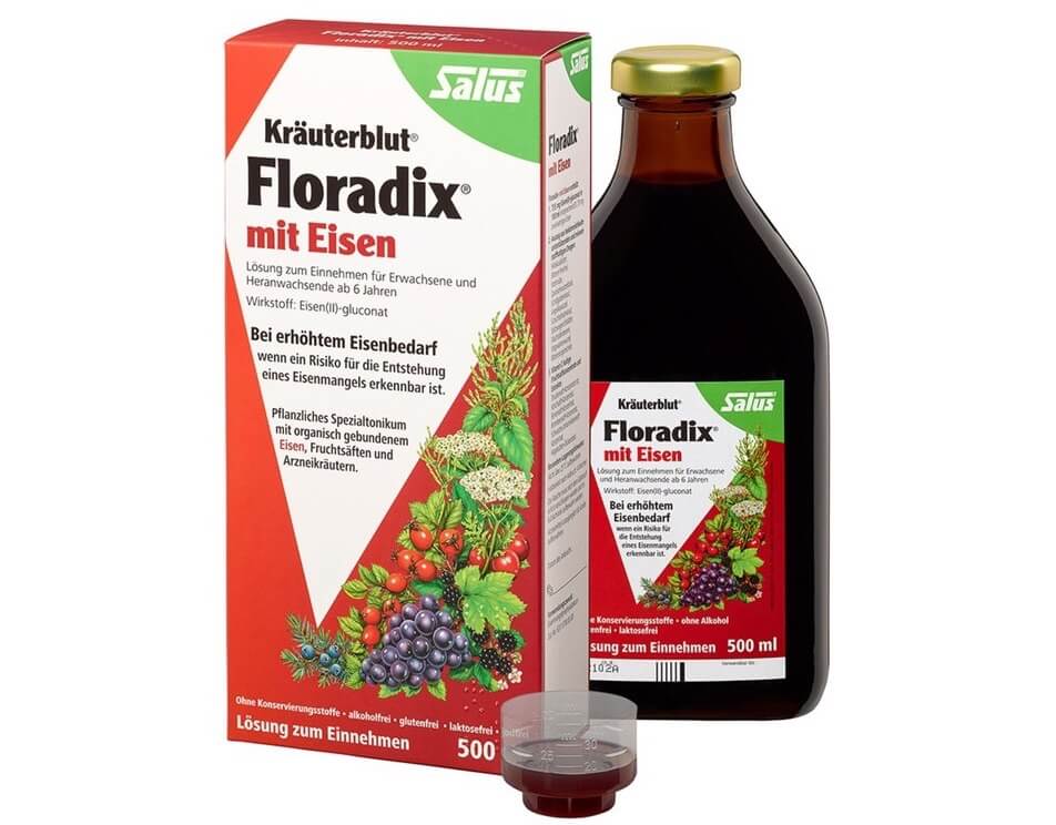 补铁圣品 德国 Salus Floradix红色铁元500ml，现在到手9.78欧！！特价！