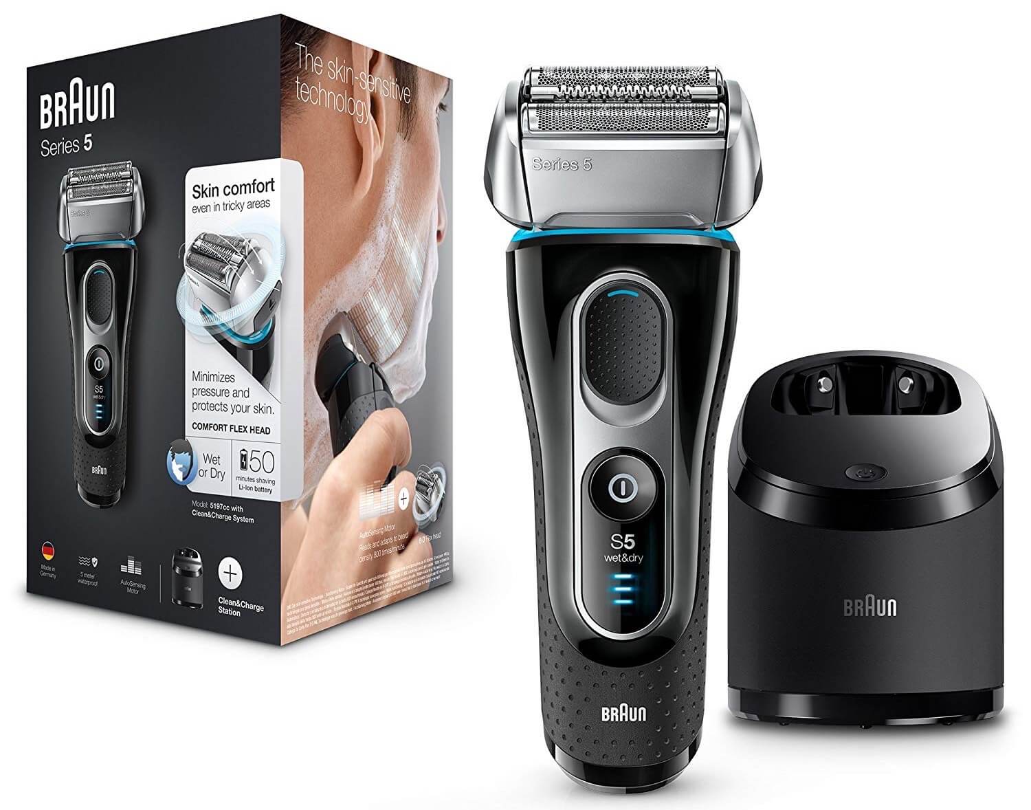 博朗 Braun Series 5 Premium Edition 5197cc 电动剃须刀，到手124欧，原价259.99欧！特价！