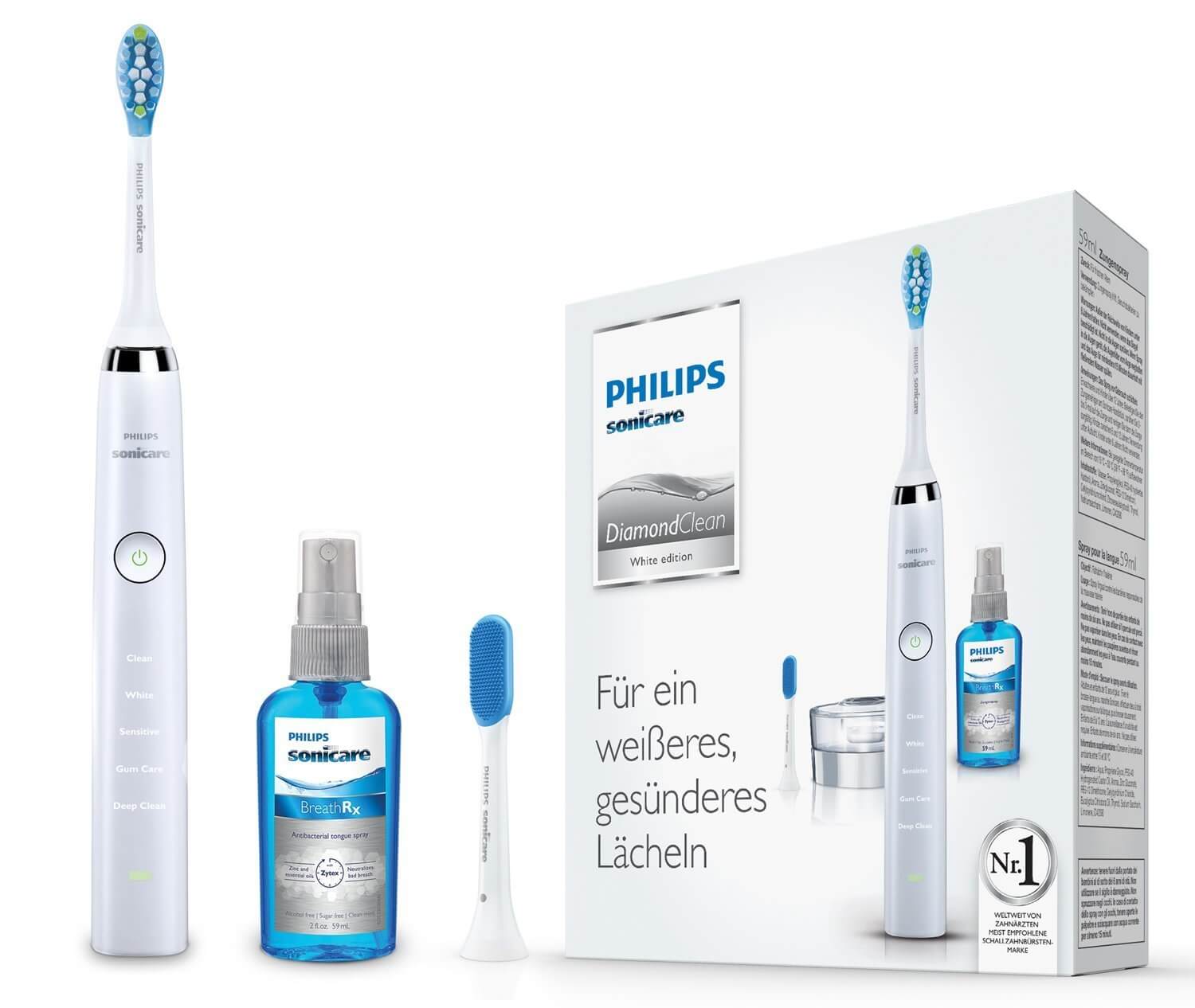 飞利浦 Philips Sonicare DiamondClean HX9326/86 钻石亮白电动牙刷,到手129.99欧,原价199.99欧!