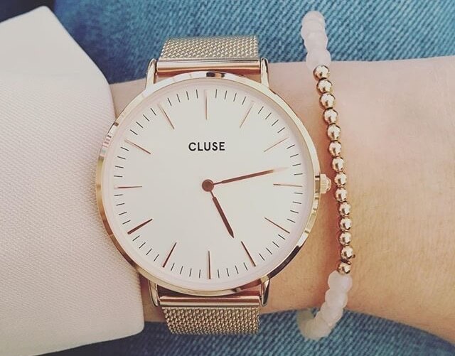 北欧极简风 Cluse La Bohème Mesh CL18112 玫瑰金色女士腕表,到手72.89欧,原价102.67欧!特价!