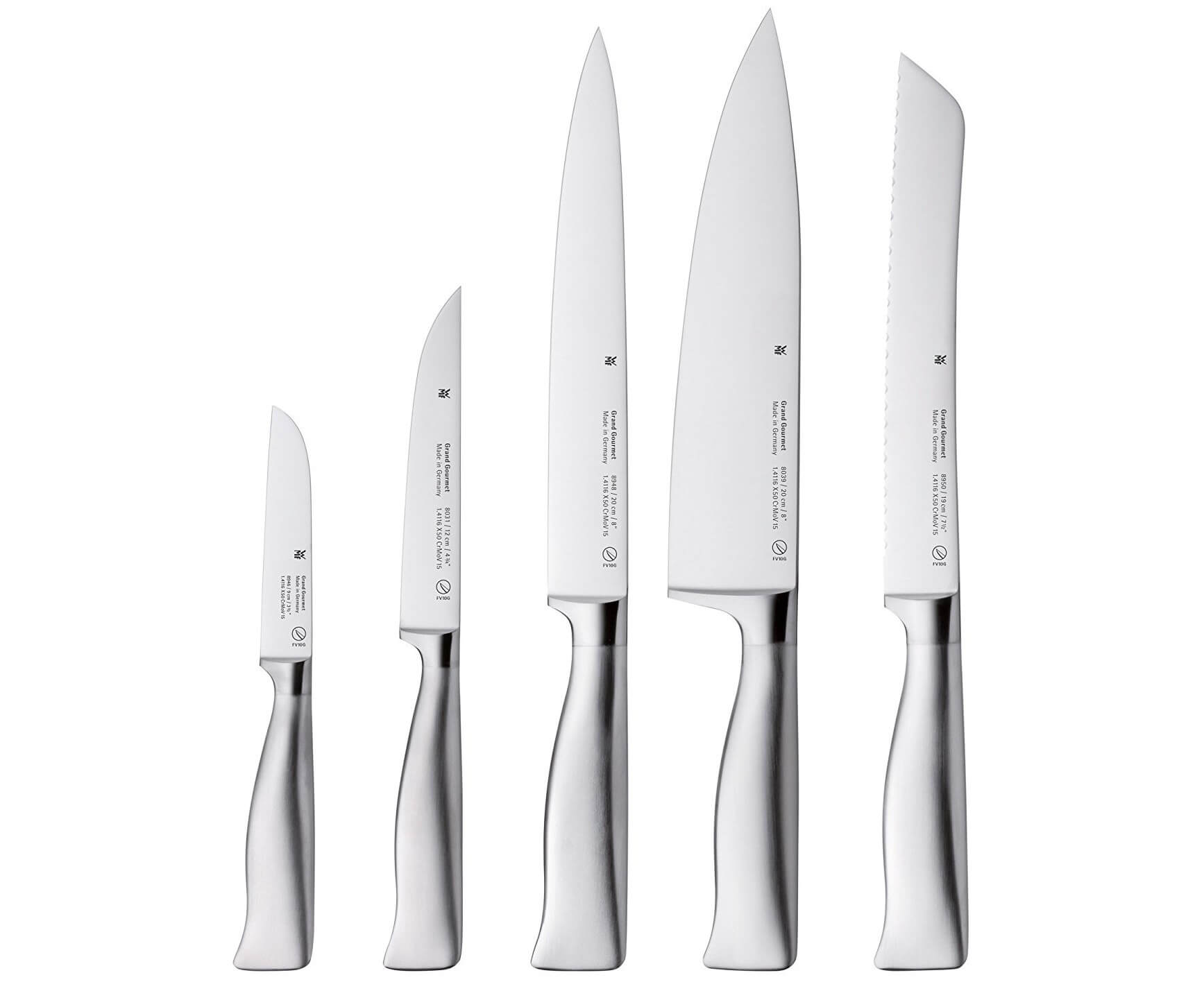 福腾宝 WMF Grand Gourmet 厨师不锈钢刀具5件套，到手132.76欧，原价249欧！