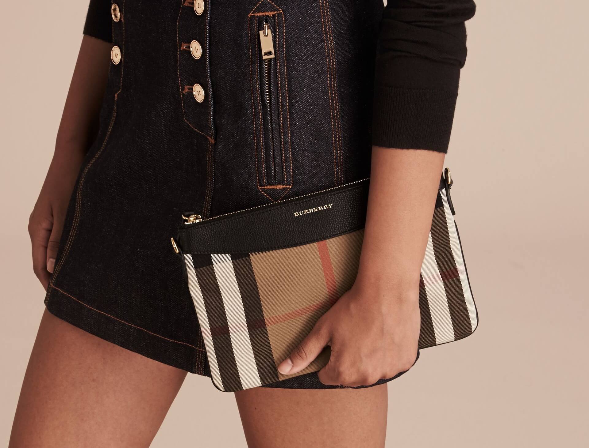 英国传统风格的奢侈品牌 Burberry 85折!Burberry Clutch Abingdon 小挎包,到手349.12欧,原价850欧!