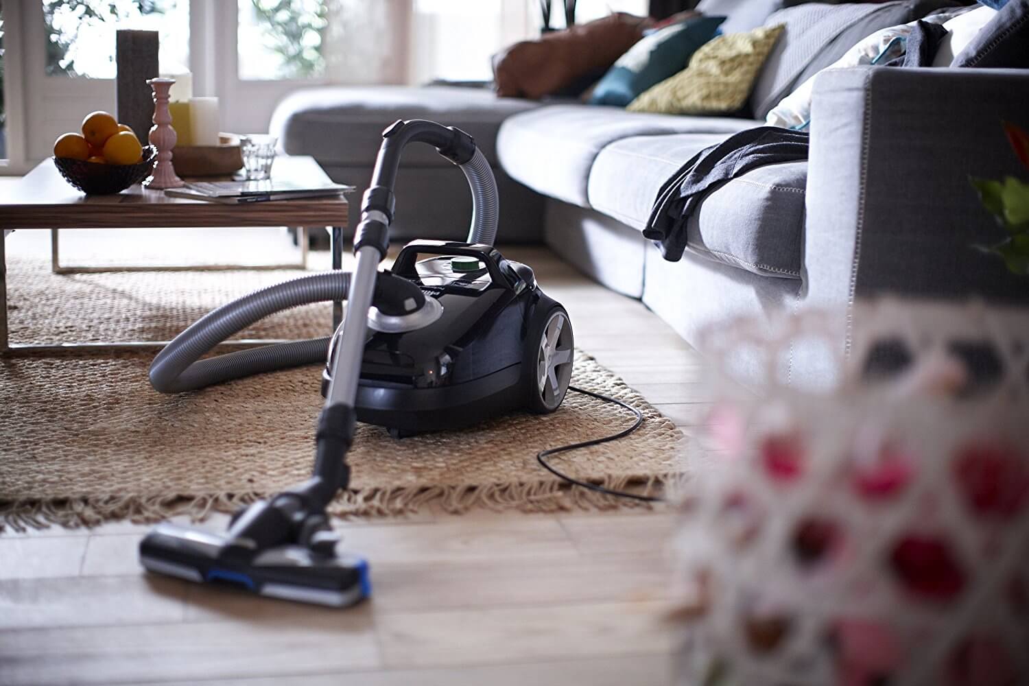 飞利浦 Philips PerformerPro FC9197/91 吸尘器 能效等级A XXL码集尘袋 黑色,到手99欧,原价249.99欧!