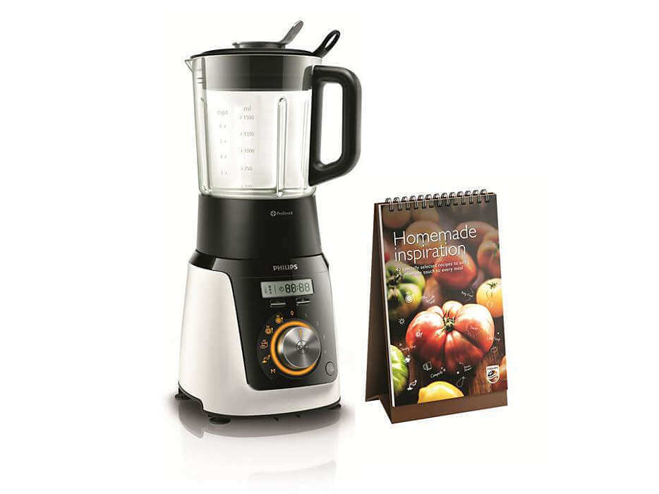 飞利浦 Philips HR2091/30 搅拌机 破壁机 内置加热盘 可制作热汤 婴儿辅食，现在到手60欧！！特价！