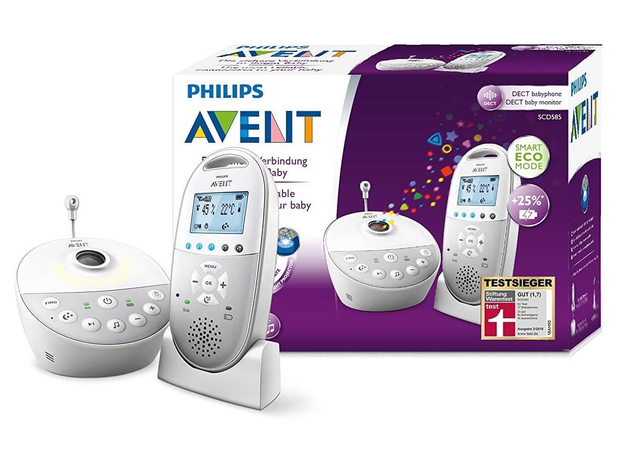 飞利浦 Philips Avent SCD585/26 无线婴儿监视器 带对讲功能 星空投影 超长待机，到手99欧，原价169.99欧！闪购！