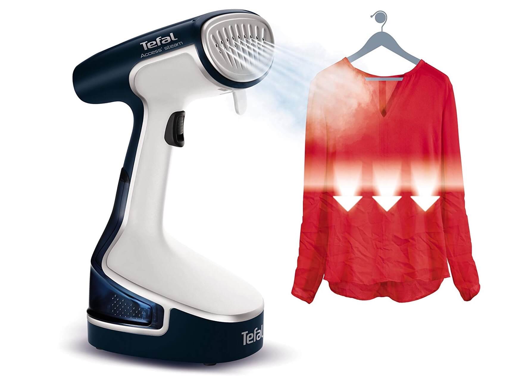 特福 Tefal DR8085 Access Steam系列蒸汽挂烫机 1500W 较短加热时间 蒸汽输出功率达24克/分钟,到手58.99欧,原价99.99欧!