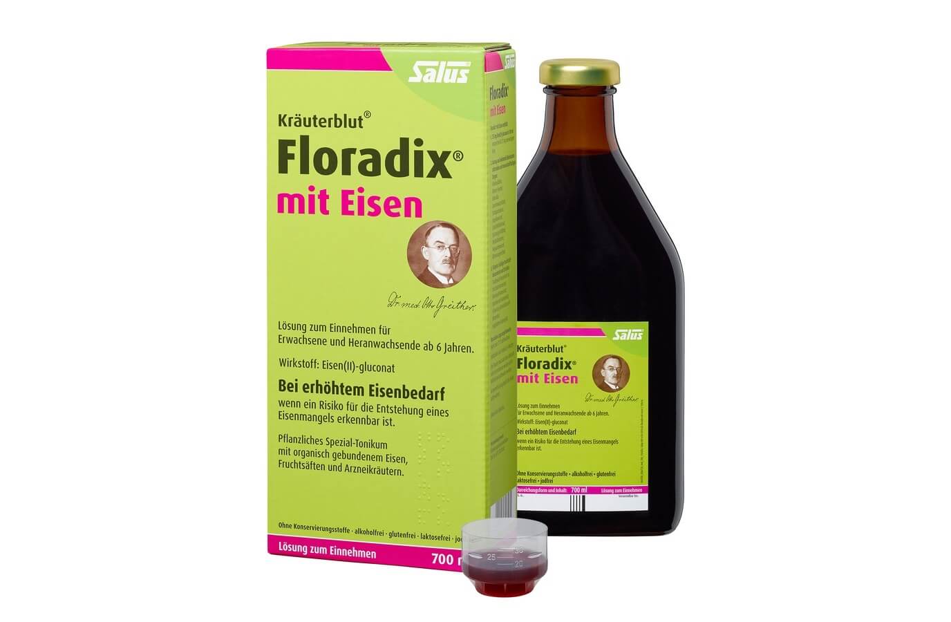 Salus Floradix Iron 德国铁元 补铁补血口服液（绿铁）700ml，现在到手13.37欧！！